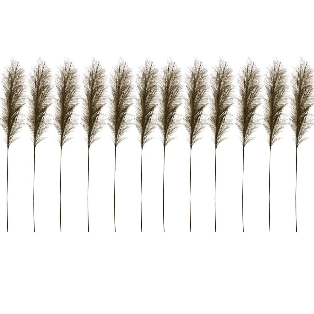 Polyester Bristle Grass Branch, Set of 12