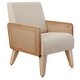 preview thumbnail 7 of 8, BELLEZE Kensington Accent Armchair w/ Solid Wood Frame