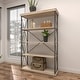 preview thumbnail 40 of 74, Brown Wood 3 Shelves Shelving Unit - 48 x 17 x 34