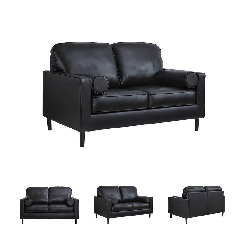 Signature Design by Ashley Bryceview Black Loveseat - 61" W x 38" D x 39" H