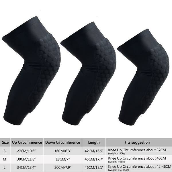 Shop Agptek Knee Pad Honeycomb Crashproof Basketball Leg Knee Long