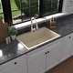 preview thumbnail 5 of 57, Karran QT-812 Top Mount 33 in. Large Single Bowl Quartz Kitchen Sink Kit