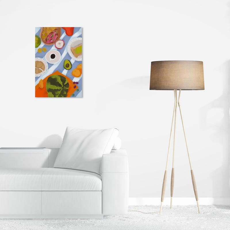 Wynwood Studio Canvas Food and Cuisine Favorite Breakfasts Green and Modern & Contemporary Wall Art Canvas Print - 24 x 16