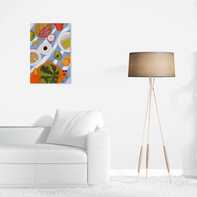 Wynwood Studio Canvas Food and Cuisine Favorite Breakfasts Green and Modern & Contemporary Wall Art Canvas Print