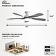 preview thumbnail 43 of 67, 52"/66" Inch Ceiling Fan with Light,APP and Remote Control, Low Profile,Smart Optional