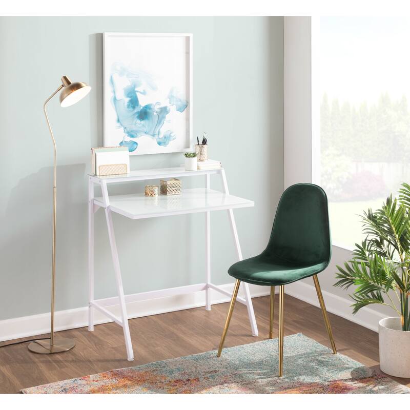 Silver Orchid Stone Gold Dining Chair - Set of 2