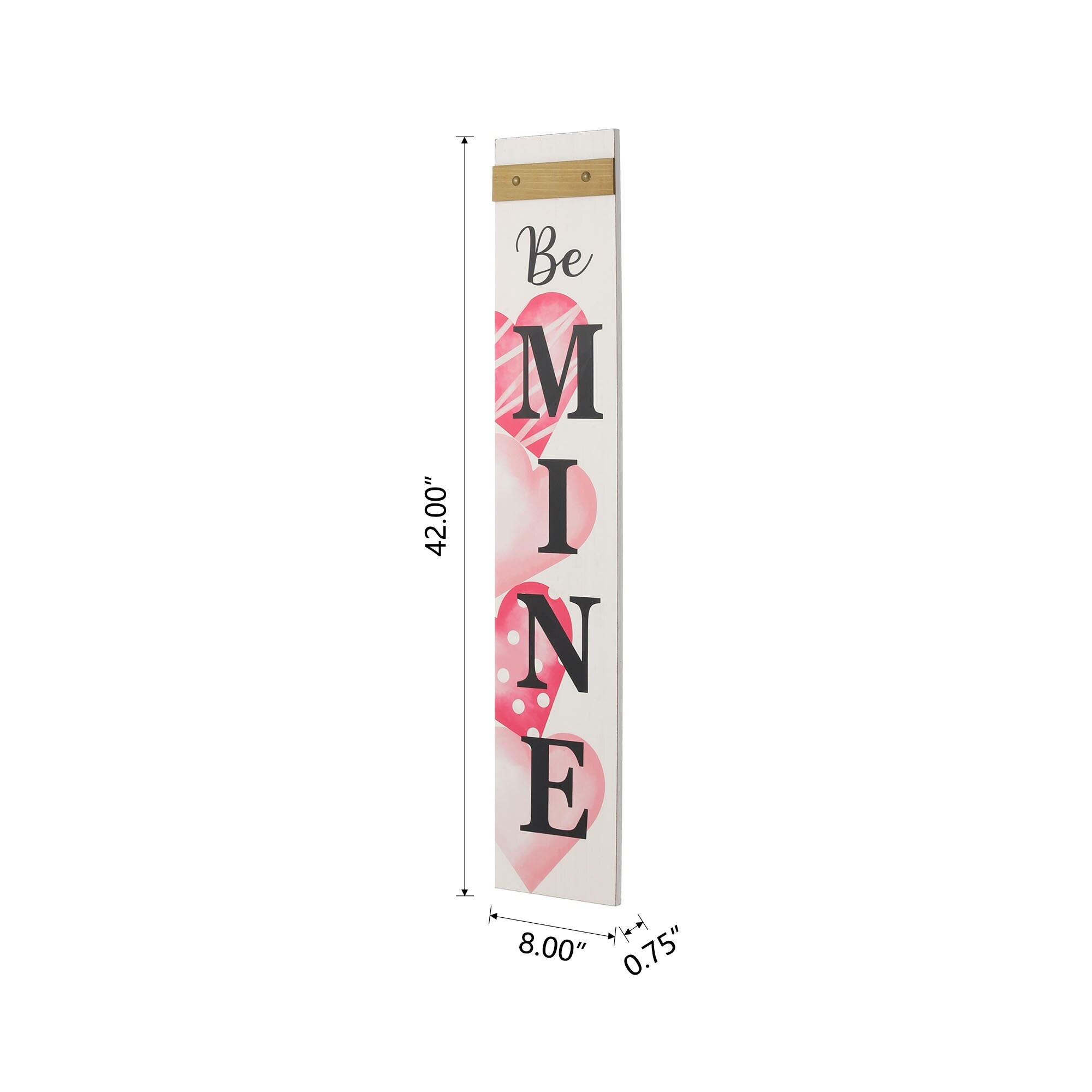 Glitzhome Wooden Happy Valentine's Day Porch Sign Decor - On Sale