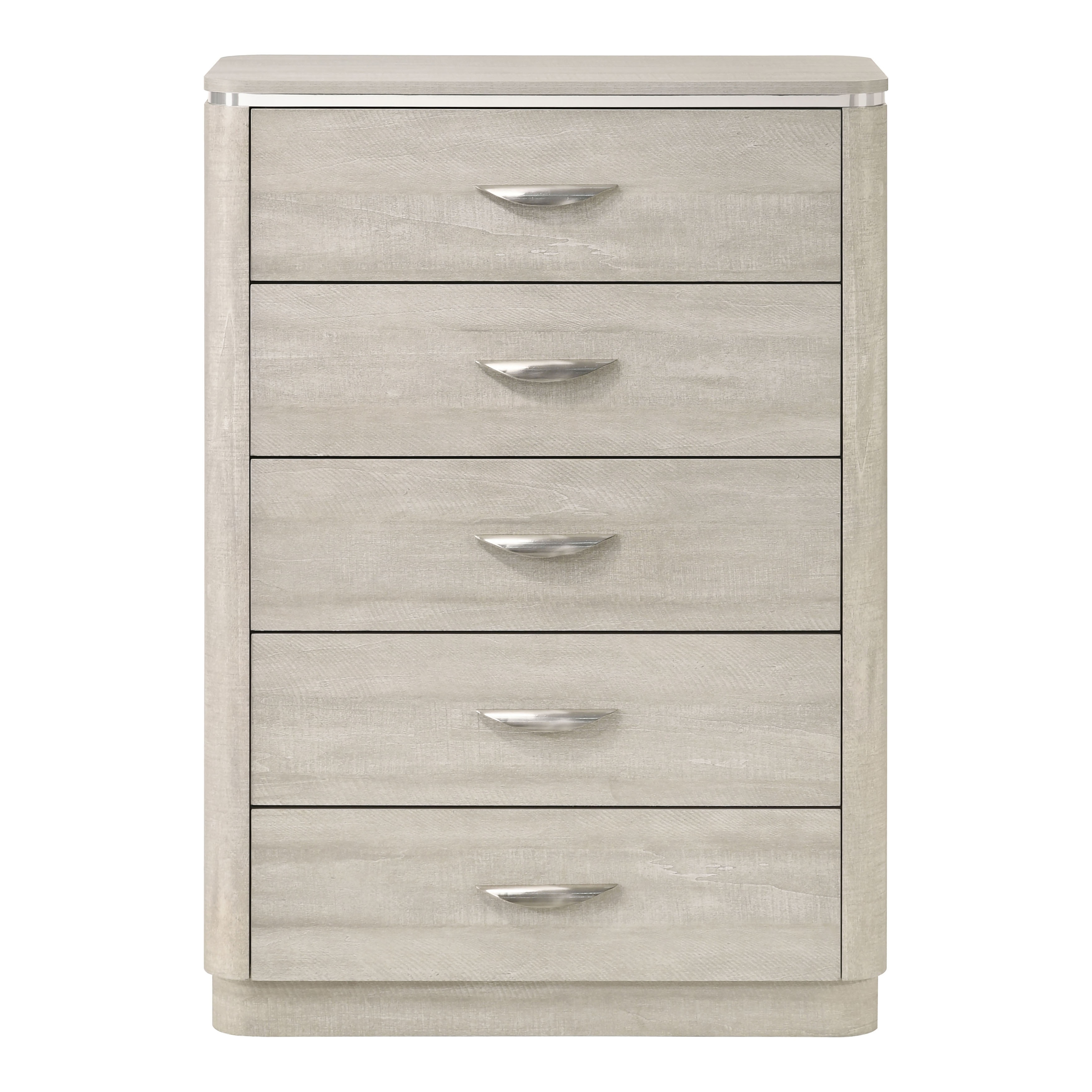 Furniture of America Krale Modern Grey Wood 5-Drawer Chest
