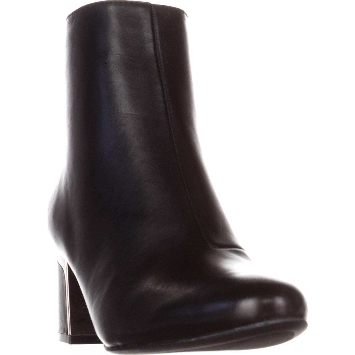 dkny black leather boots