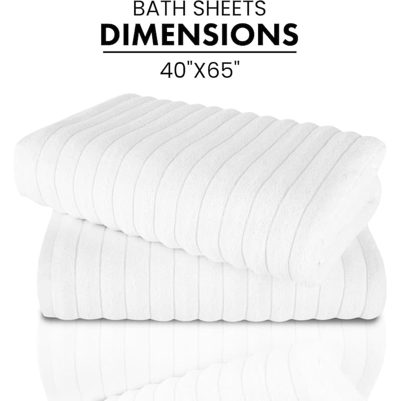 Brampton 2 Piece Luxury Turkish Cotton Jumbo Bath Sheets