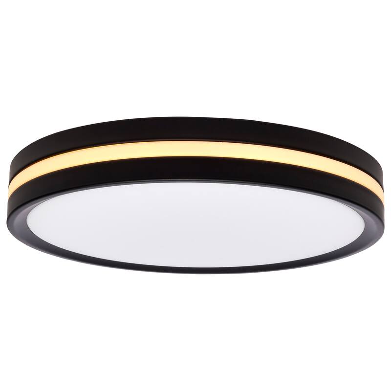 11 Inch Surface Mount with Night Light 5 CCT Selectable Matte Black Finish - Matte Black
