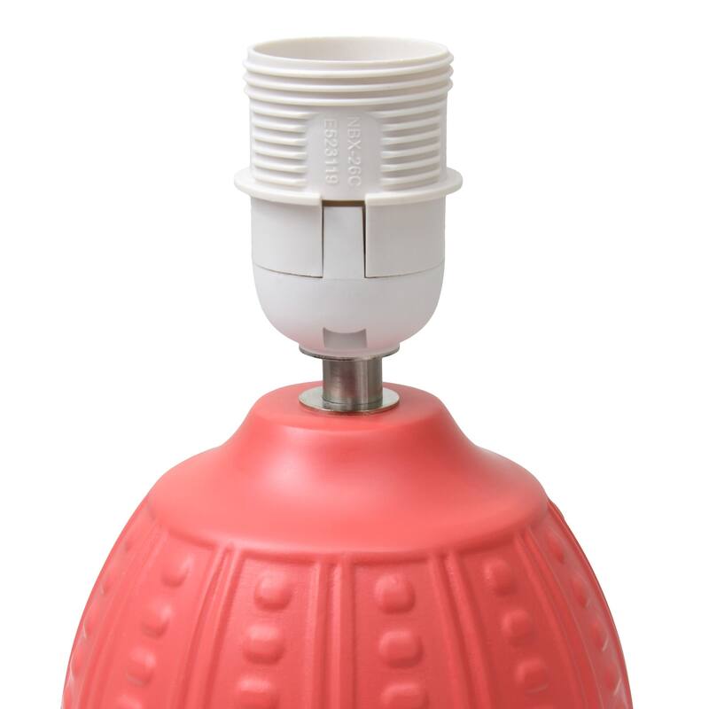 Mini Oval Table Lamp with Tapered Shade - 12.5" - Orange