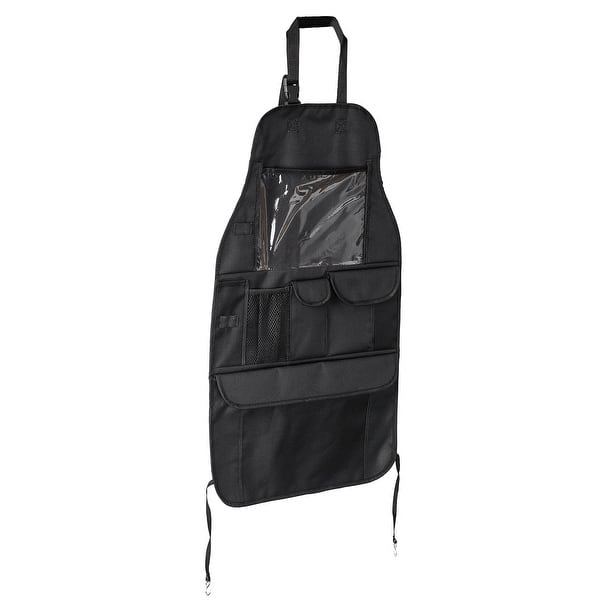 slide 2 of 6, Smart Design Backseat Car Organizer - Tablet Holder and Storage - Black