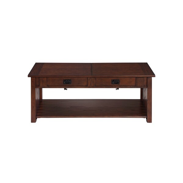 DH BASIC Mission 46-inch Wood Lift Top Coffee Table - On Sale