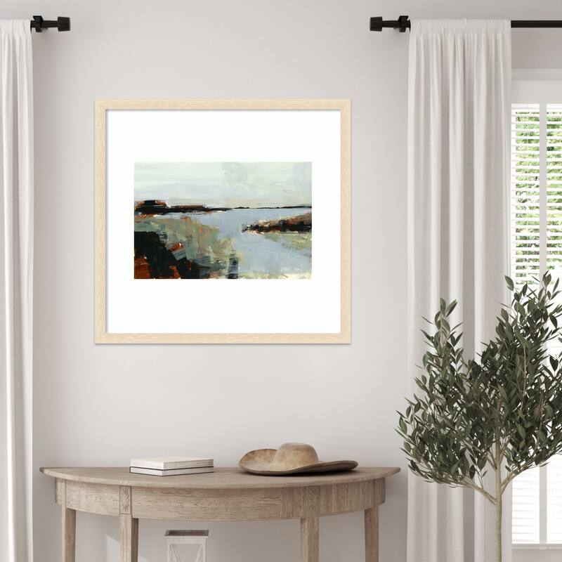 Gone Fishing by Cartissi Wood Framed Wall Art Print