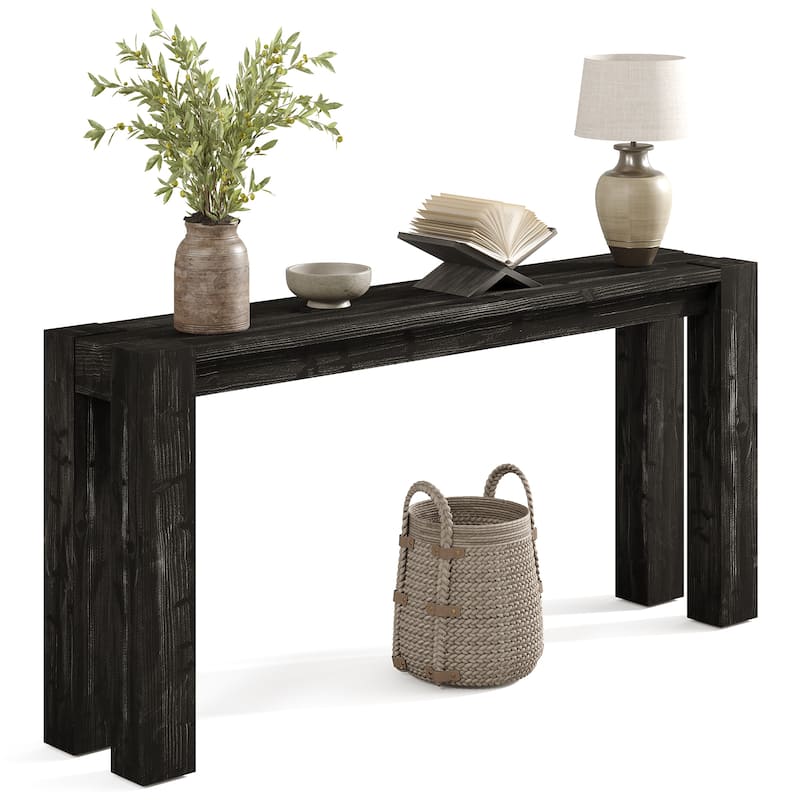 Solid Wood Console Table for Entryway, 70.9 Inch Extra Long Sofa Table