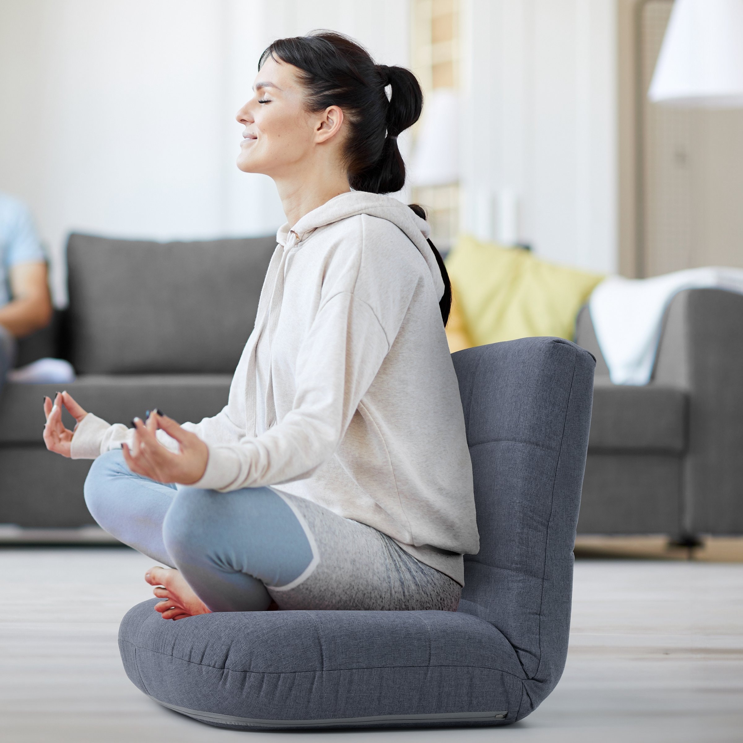 Folding top meditation chair