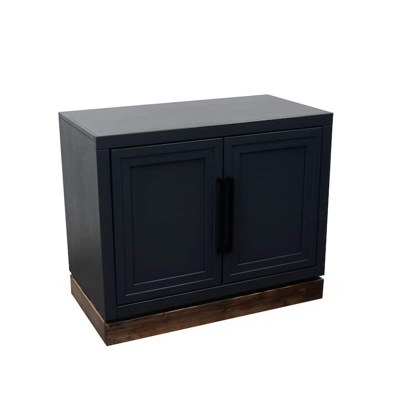 Bridgevine Home Nora Modular 2-Door Base Cabinet, No Assembly Required, Two-Tone Finish