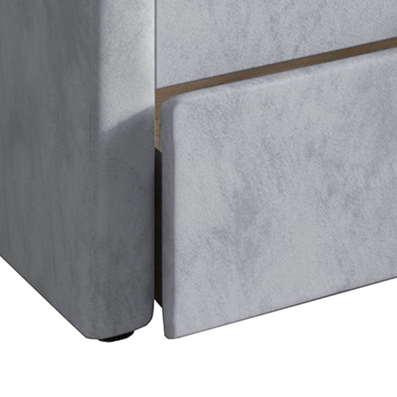 CraftPorch Modern Velvet Twin Size Daybed with Storage