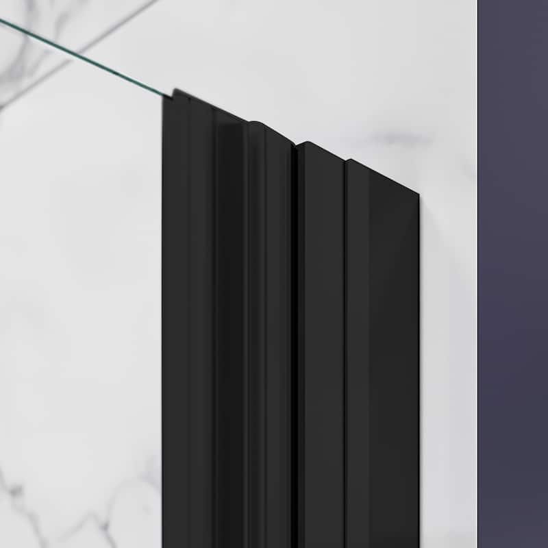 Elegant Adjustable Width Frameless Pivot Swing Shower Door with 1/4 inch Transparent Tempered by Certified Glass Door