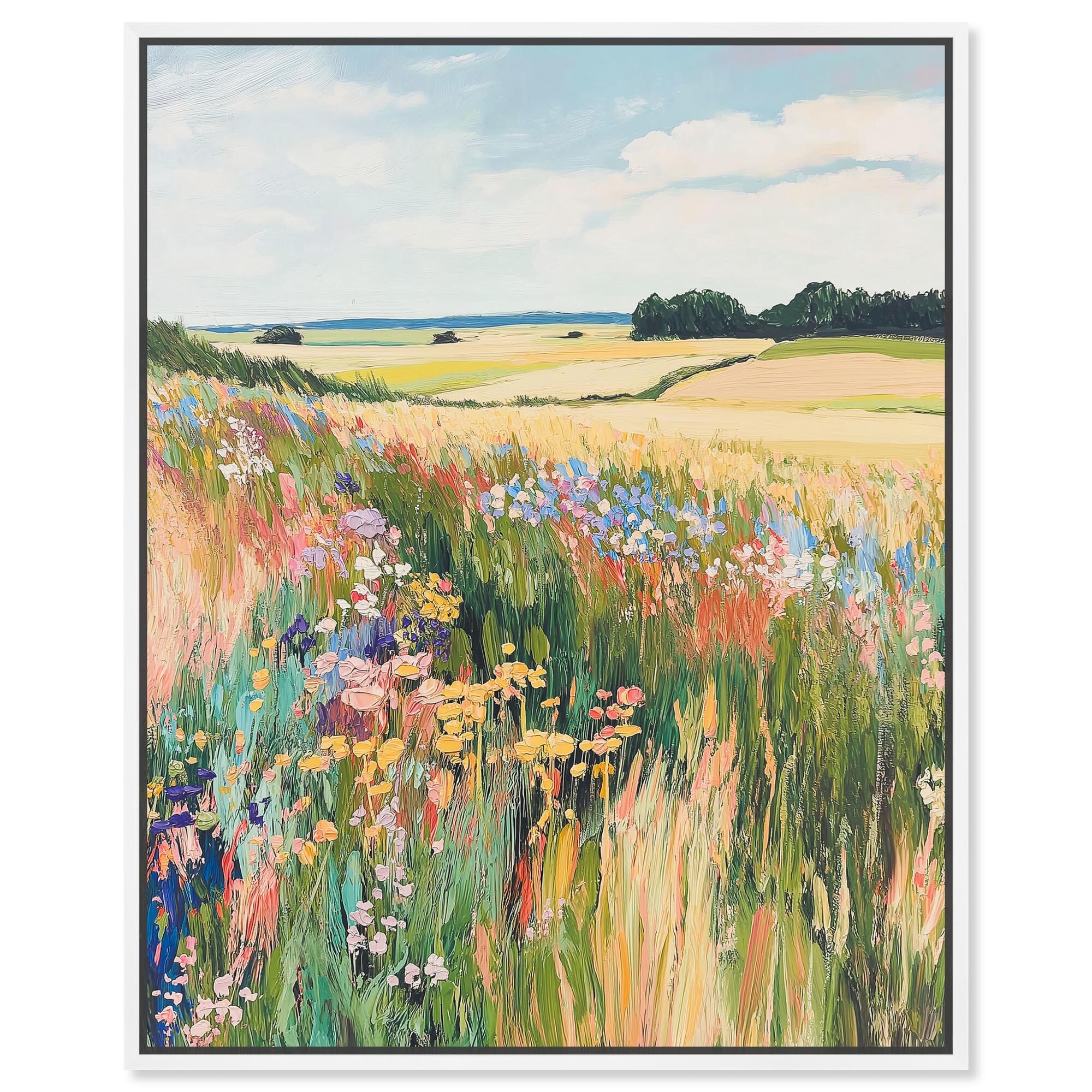 Open Field I Canvas by Art Remedy