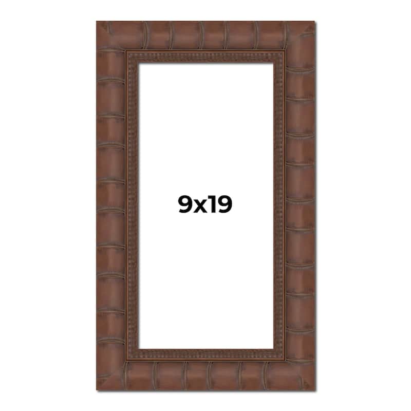 9x19 Frame Pewter Solid Wood Picture Frame Width 1.625 Inches | Interior Frame Depth 0.6875 Inches