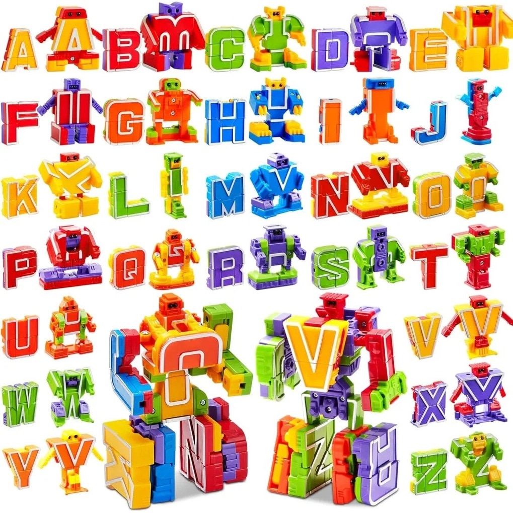 Alphabet Robots Toys for Kids - Multicolor