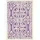 preview thumbnail 94 of 121, SAFAVIEH Handmade Cambridge Myrtis Moroccan Wool Rug 2'6" x 4' - Purple/Ivory