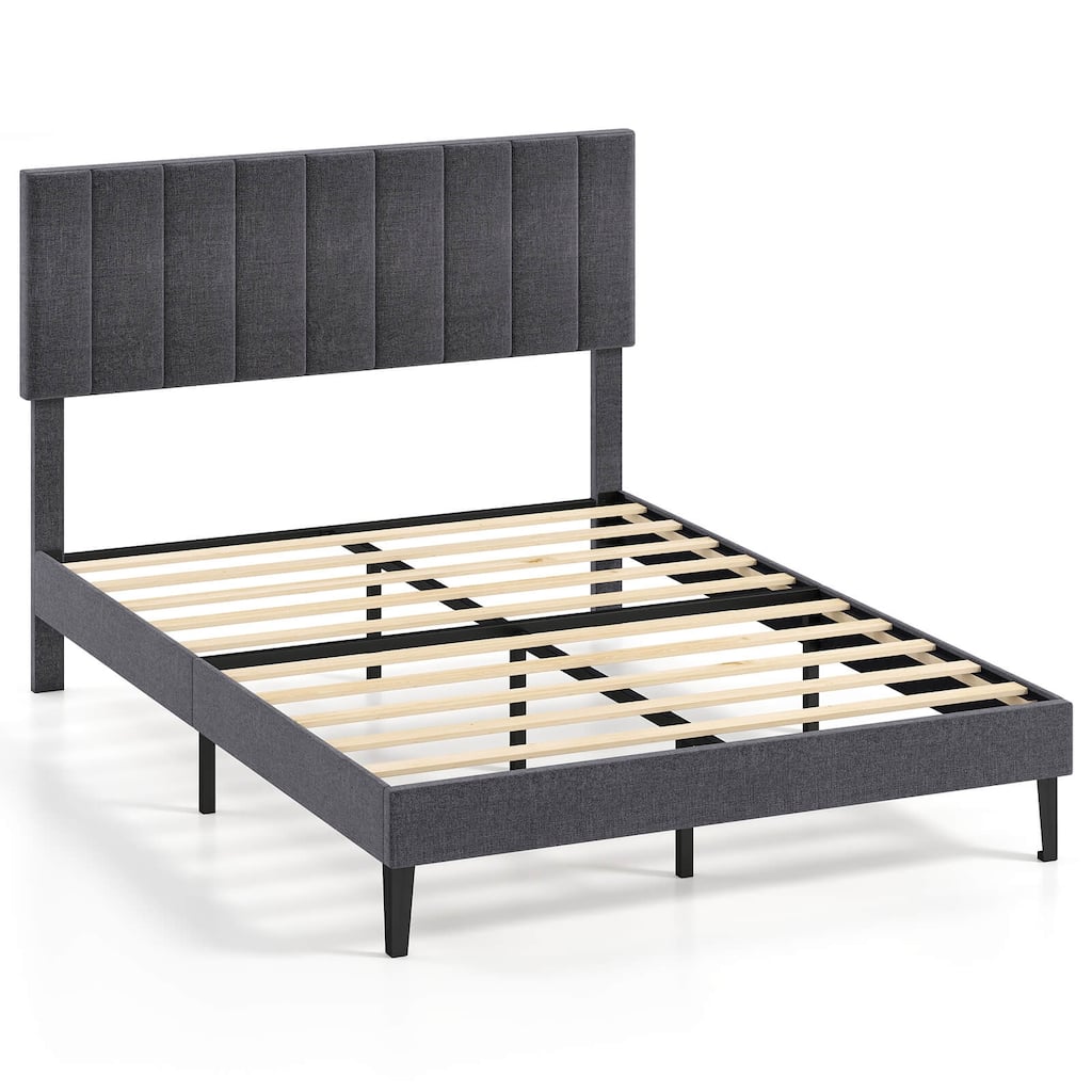 Costway Twin/Full/Queen Size Bed Frame with Height Adjustable Vertical