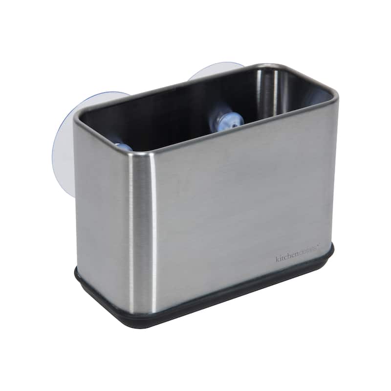 Kitchen Details Suction Sink Caddy in Oil Rubbed Bronze - 5.3"x 2.8"x 4.1" - Silver