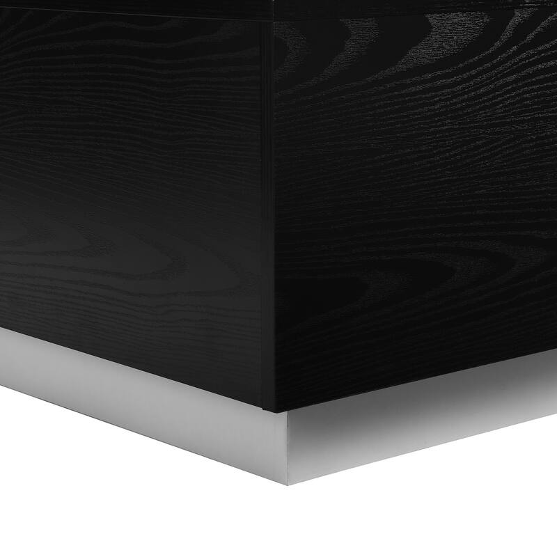 Modern Extendable Sliding Top Coffee Table with Storage