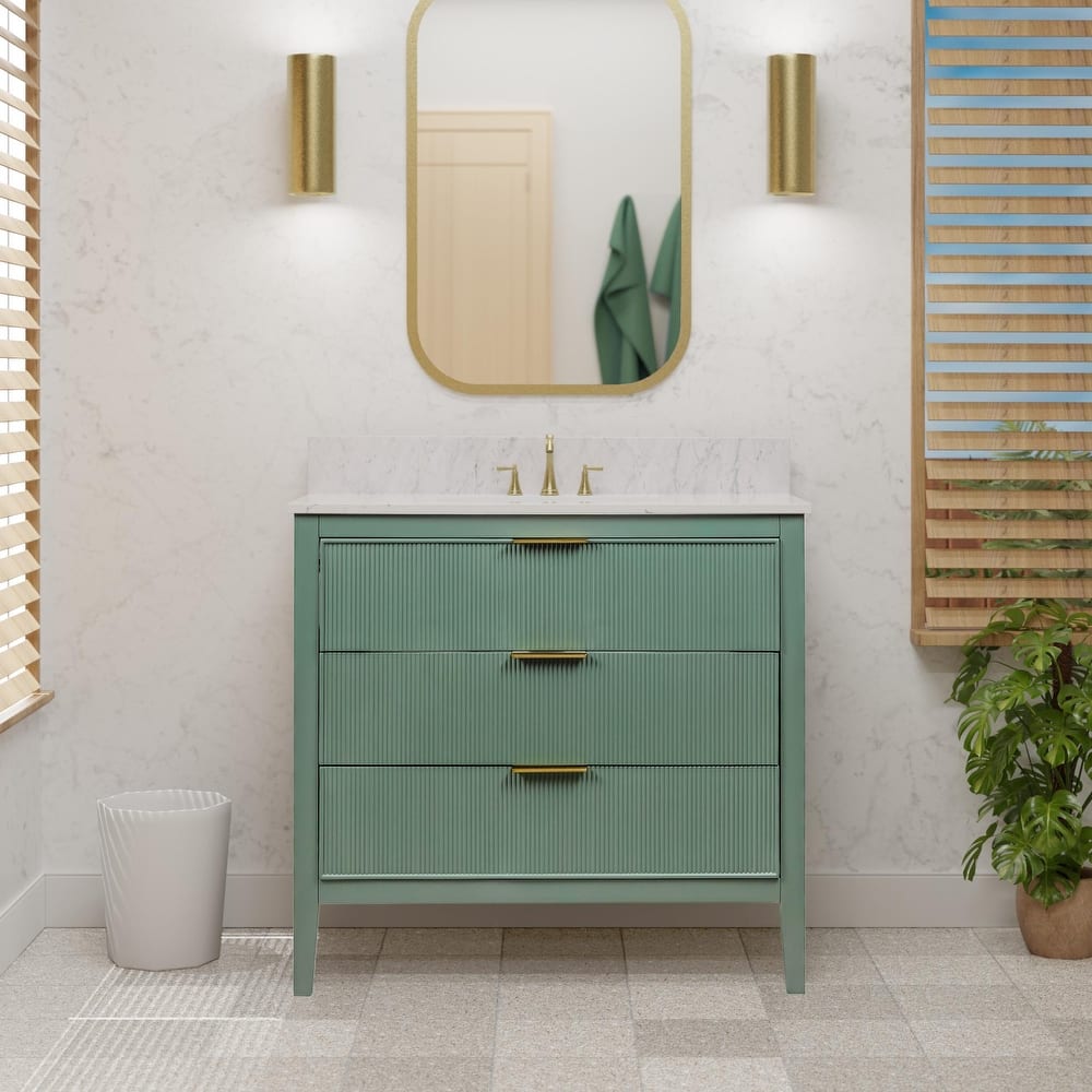 Evelyn 36-inch Vanity with Engineered Marble Top