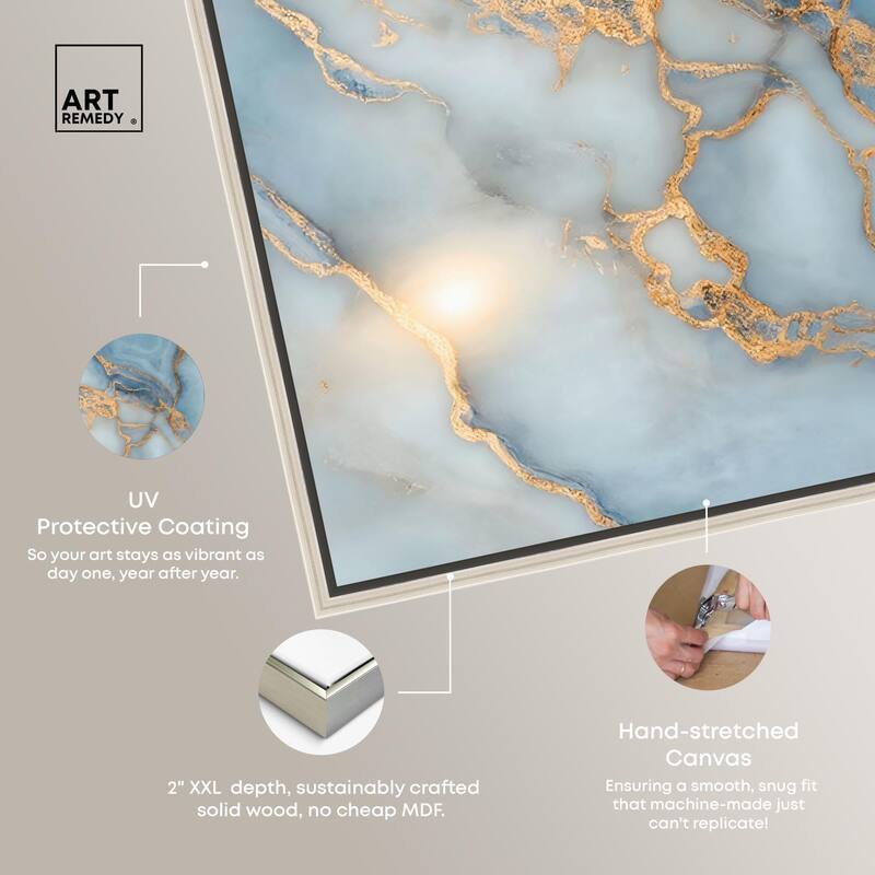 Azure Veins Canvas by Art Remedy