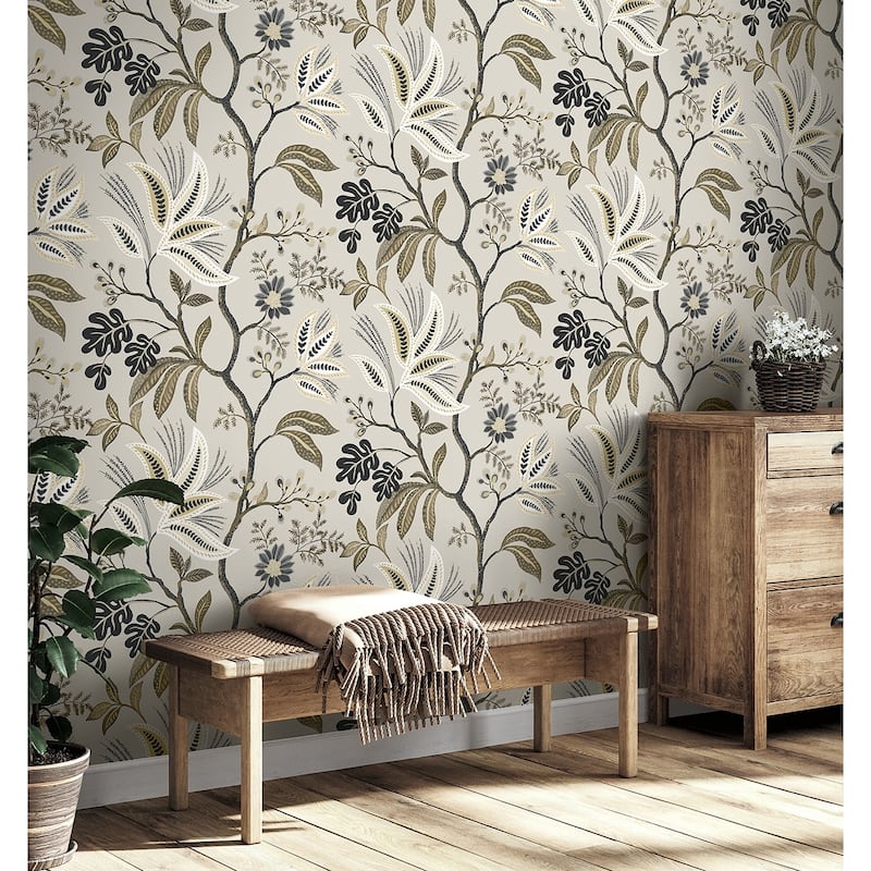 NextWall Forest Flourish Peel and Stick Wallpaper