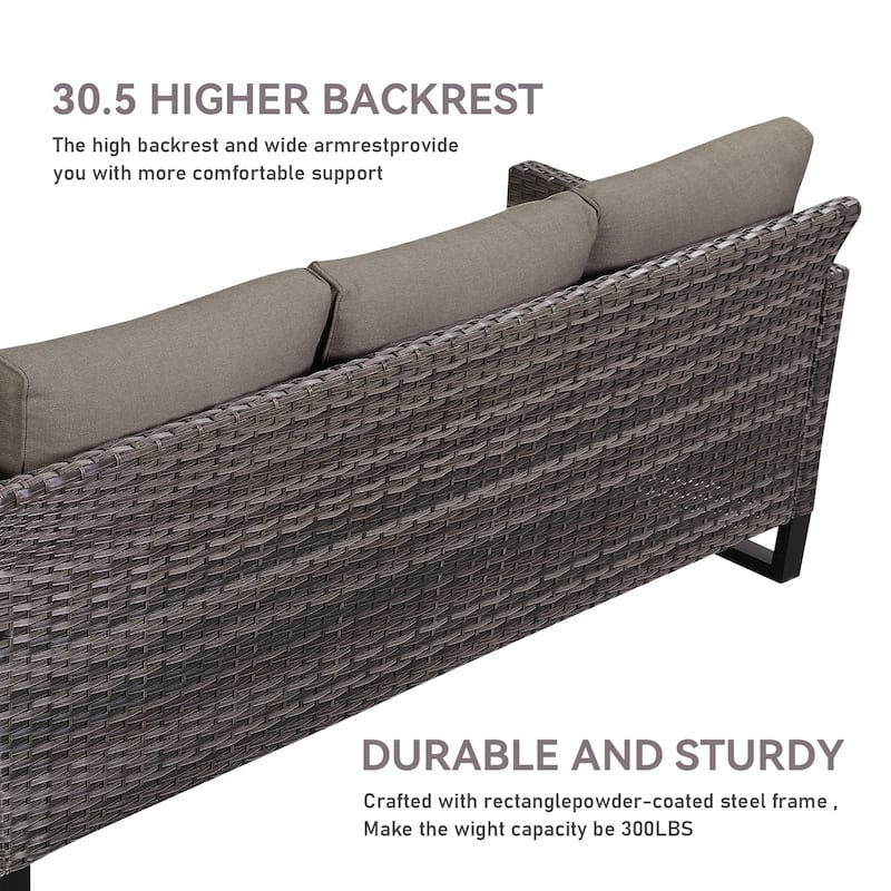 6-Seater Outdoor Sectional Sofa Chair Set