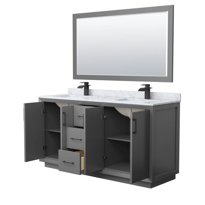 Wyndham Collection WCF414166D-NAT-UNSM58 Strada 66" Free Standing