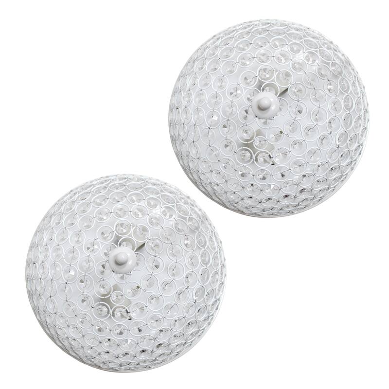 Light Elipse Crystal Flush Mount Ceiling Light