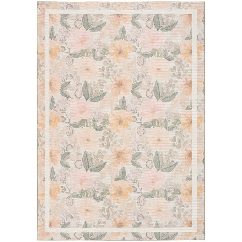 Nourison Botanical Washables Indoor only Floral Area Rug