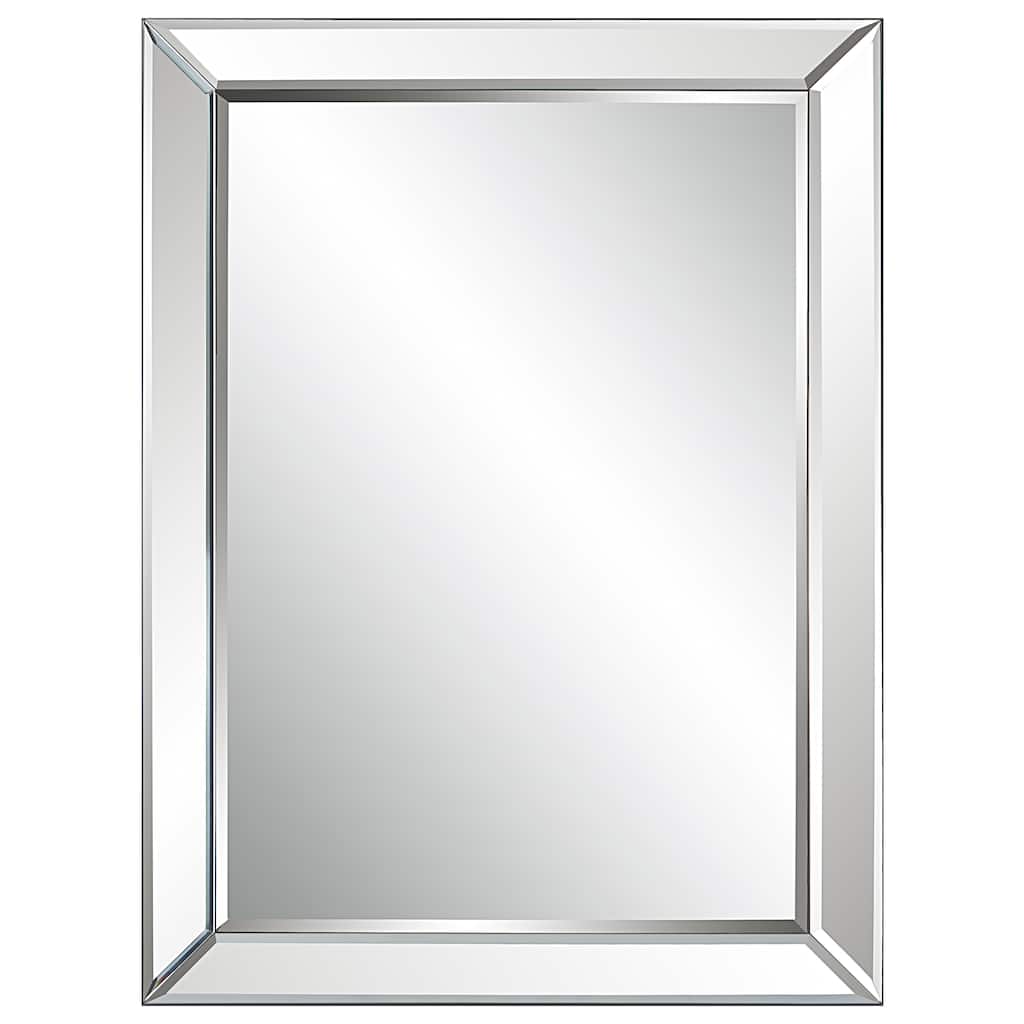 Copper Grove Beveled Mirror-framed Rectangular Wall Mirror