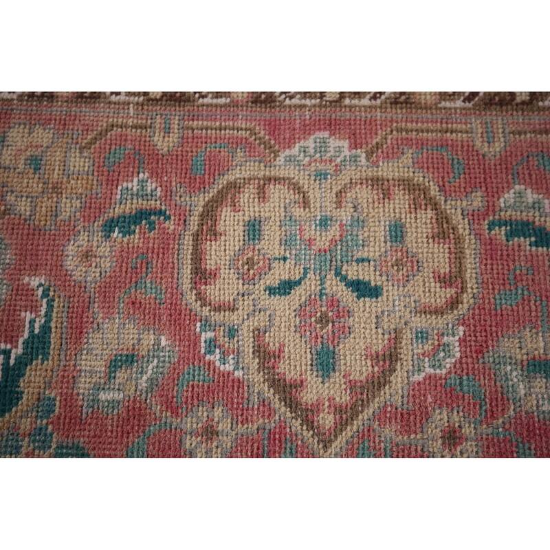 Tabriz Persian Vintage Area Rug Handmade Oriental Wool Carpet - 9'7"x 12'7"