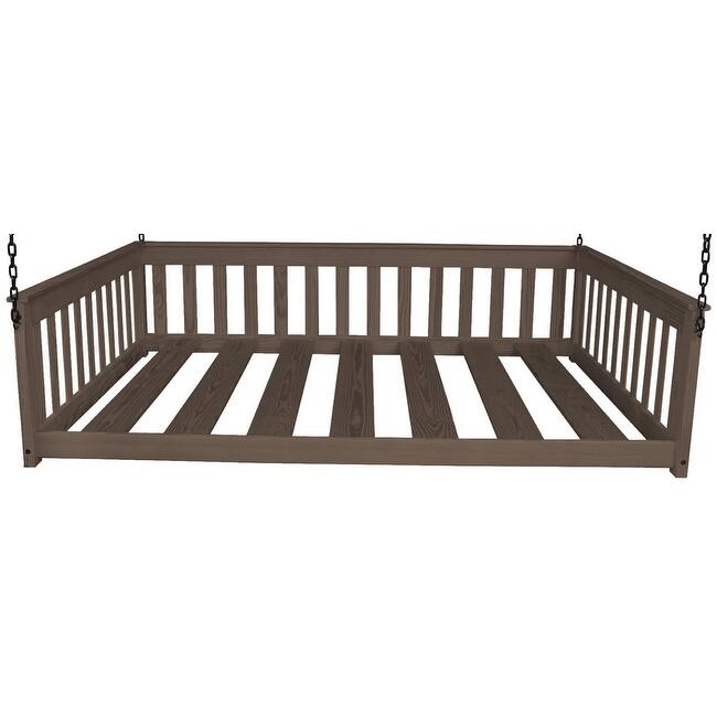 Pine Twin Mission Hanging Daybed with Chain - Homestead Stain