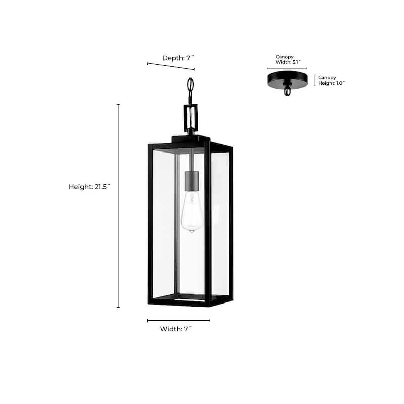 Millennium Lighting 60191 Atless 7" Wide Outdoor Mini Pendant