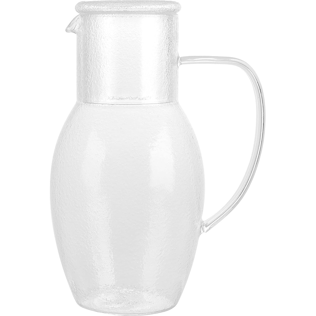 Elle Decor Bedside Pitcher Set Carafe with Cup - 44 Ounce