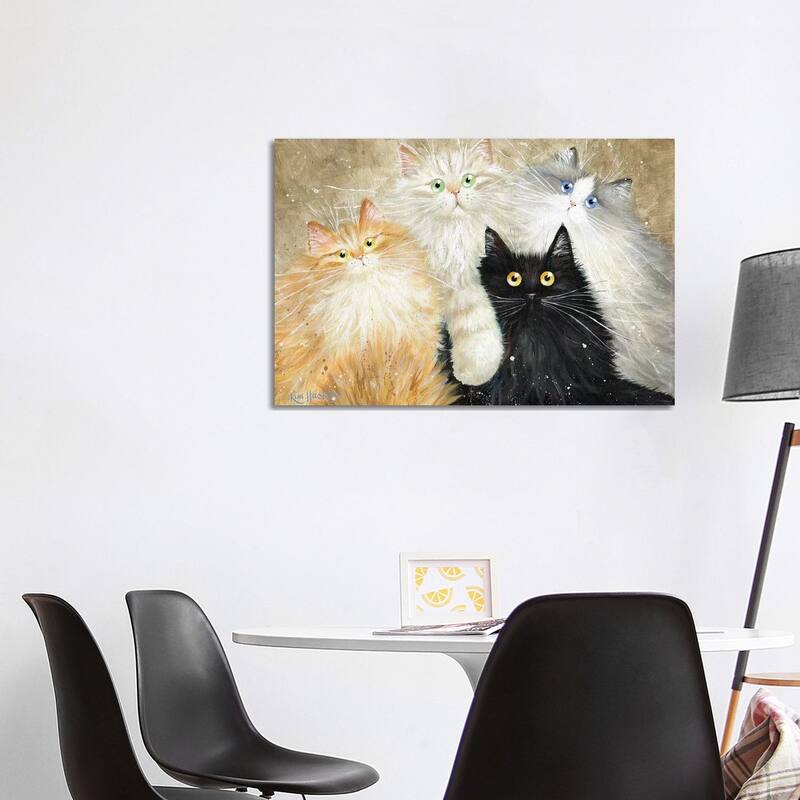 iCanvas "Die Flauschige Bande (The Fluffy Gang)" by Kim Haskins Canvas Print - 26x40x1.5