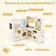 preview thumbnail 17 of 28, Costway Corner Play Kitchen with Lights & Sounds Wooden Toy Kitchen - See Details