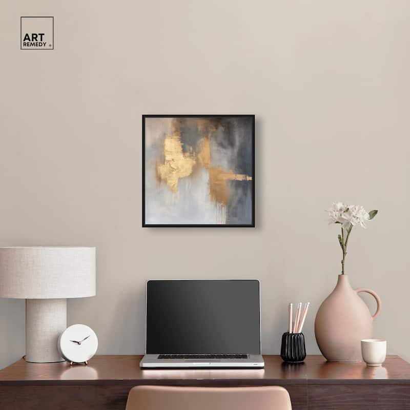 Golden Imprint Canvas by Art Remedy
