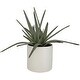 preview thumbnail 1 of 2, Uttermost 60210 Taos 17-1/2" Tall Ceramic Faux Flora Planter - Ivory / Beige Ivory / Beige