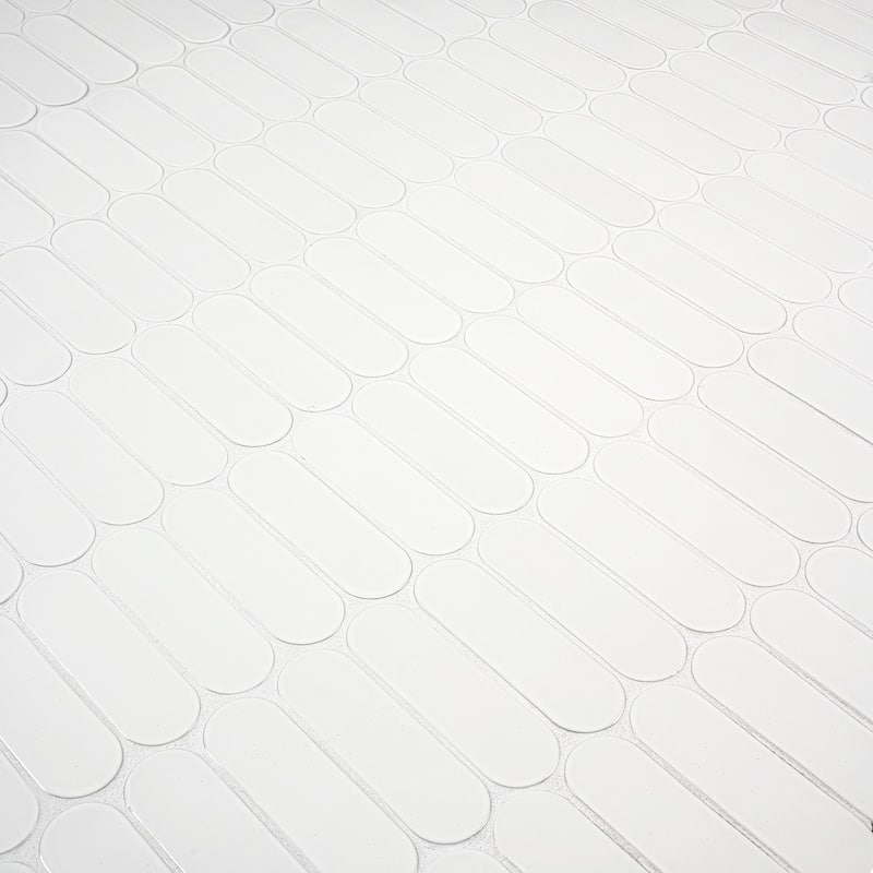 Ackland AKM-G-12X12ELG-CA 12" x 12" Glass Geometric Floor and Wall
