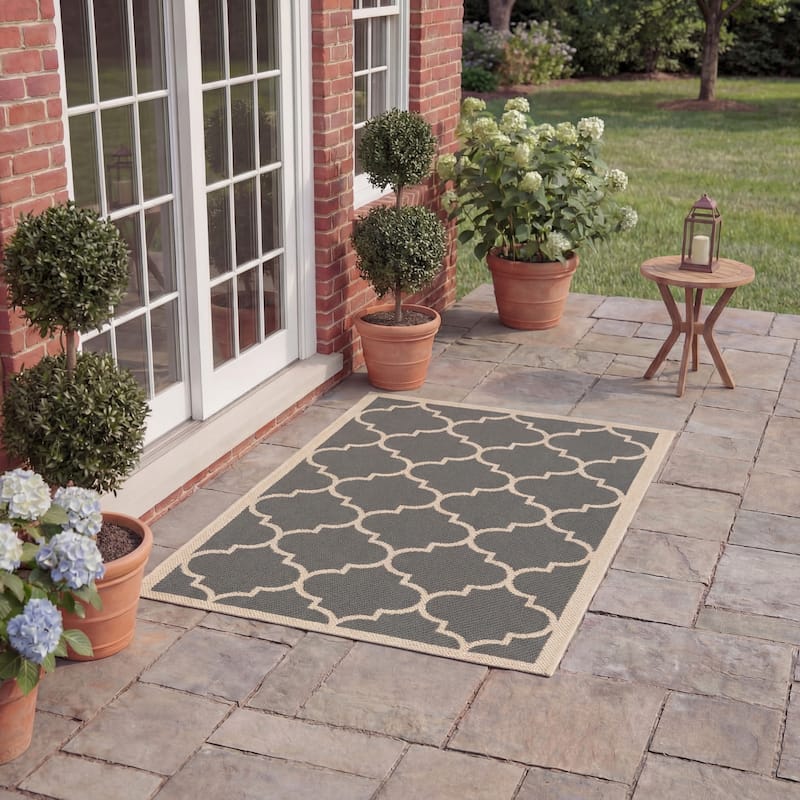 SAFAVIEH Courtyard Sibel Indoor /Outdoor Waterproof Patio Backyard Rug