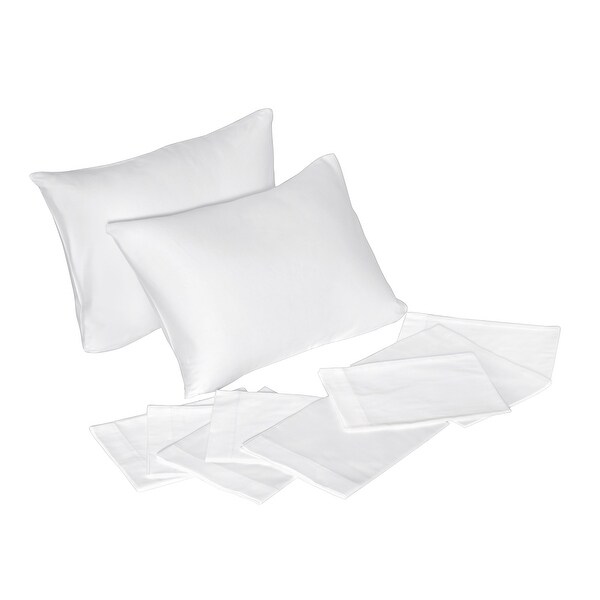 white 100 cotton pillowcases